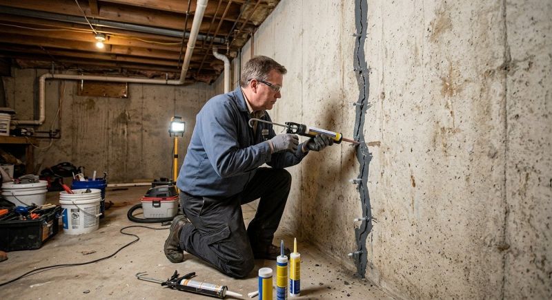 Basement Crack Repair in Bountiful, UT