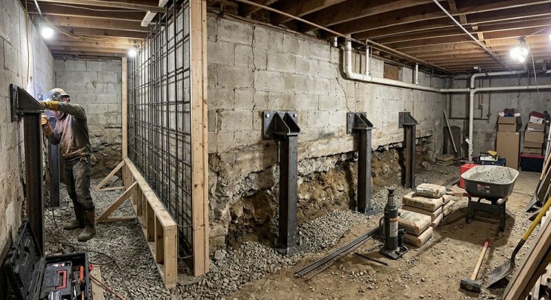 Basement Stabilization in Bountiful, UT