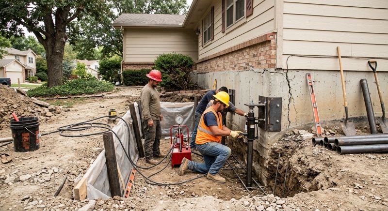 Cracked Foundation Repair in Centerville, UT