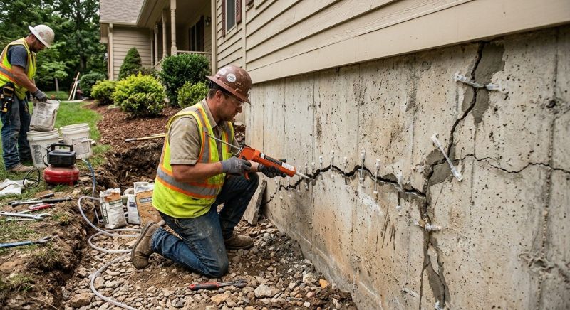 Cracked Foundation Repair in Morgan, UT