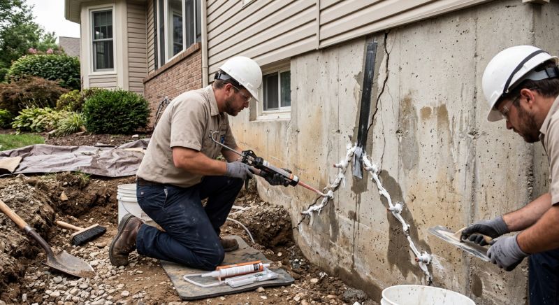 Cracked Foundation Repair in South Jordan, UT