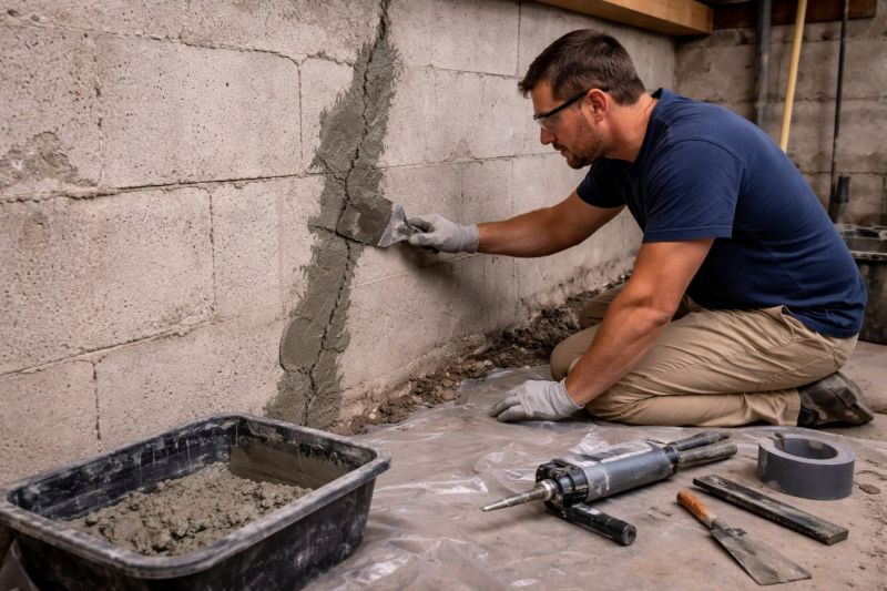 Foundation Crack Repair in North Salt Lake, UT