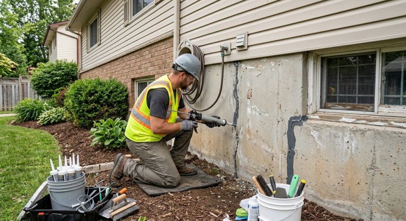 Foundation Crack Sealing in Bountiful, UT