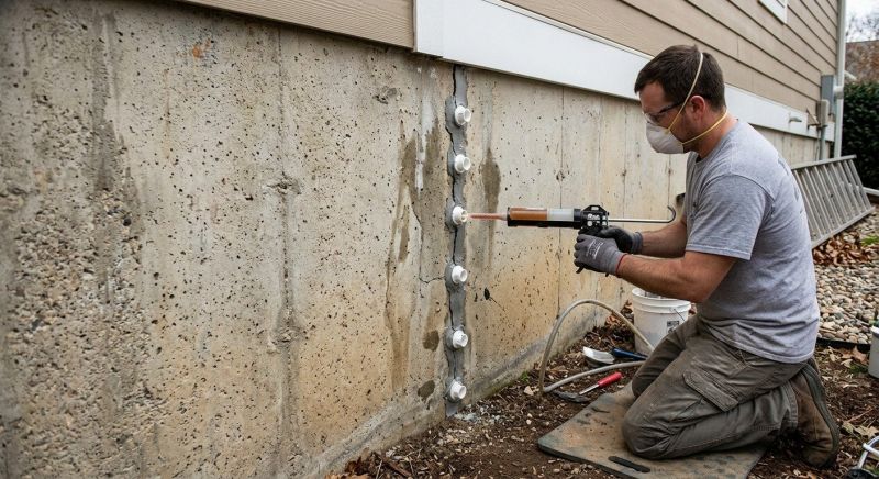 Foundation Crack Sealing in Bountiful, UT