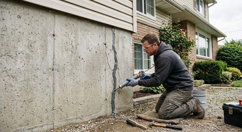 Foundation Crack Sealing in Bountiful, UT