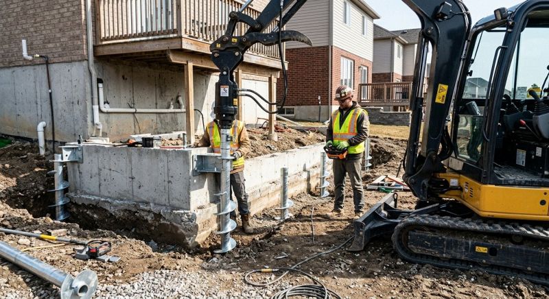 Helical Piers Installation in Bountiful, UT