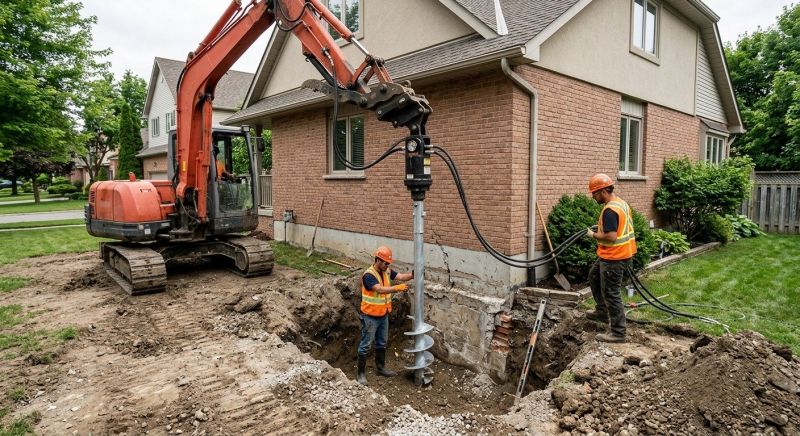 Helical Pile Installation in Bountiful, UT