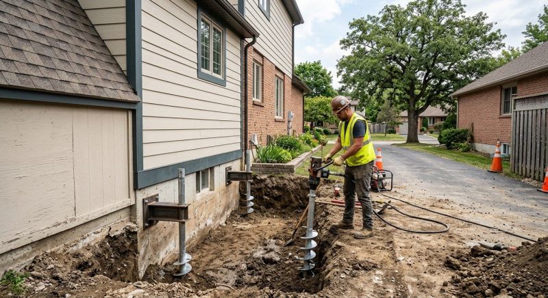 Helical Pile Installation in Bountiful, UT