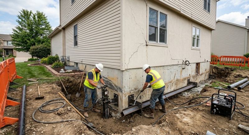 Sinking Foundation Repair in Millcreek, UT