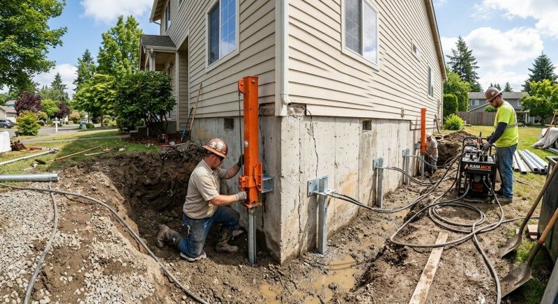 Sinking Foundation Repair in Riverton, UT